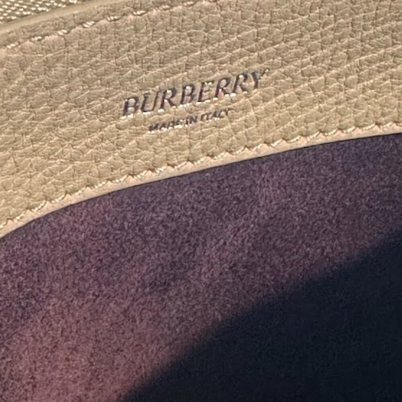 Burberry Equestrian Knight Leather Sling Bag Hunter and CANVAS DUST BAG NWT - Picture 2 of 14